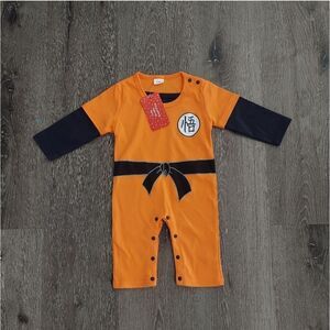 Dragon Ball Z Goku Baby Boy Cotton Halloween Jumpsuit Costume 0-3 Months